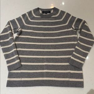 Banana Republic Todd & Duncan 100% cashmere striped sweater Sz XS